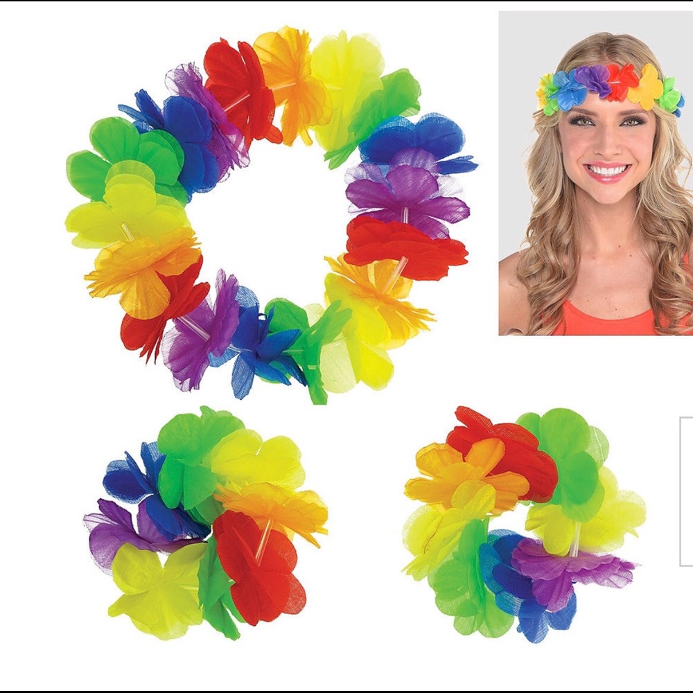 Hawaiian Head lei with 2 bracelets.